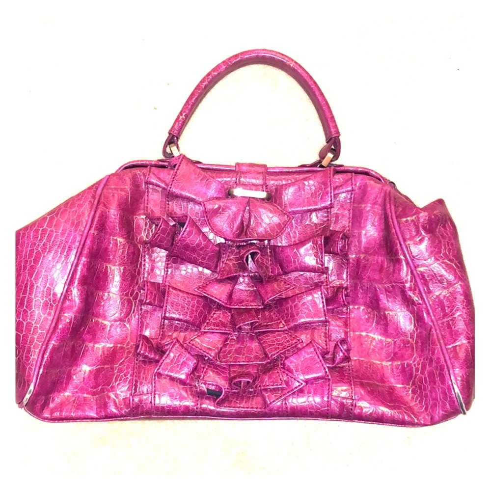 Faux alligator purse